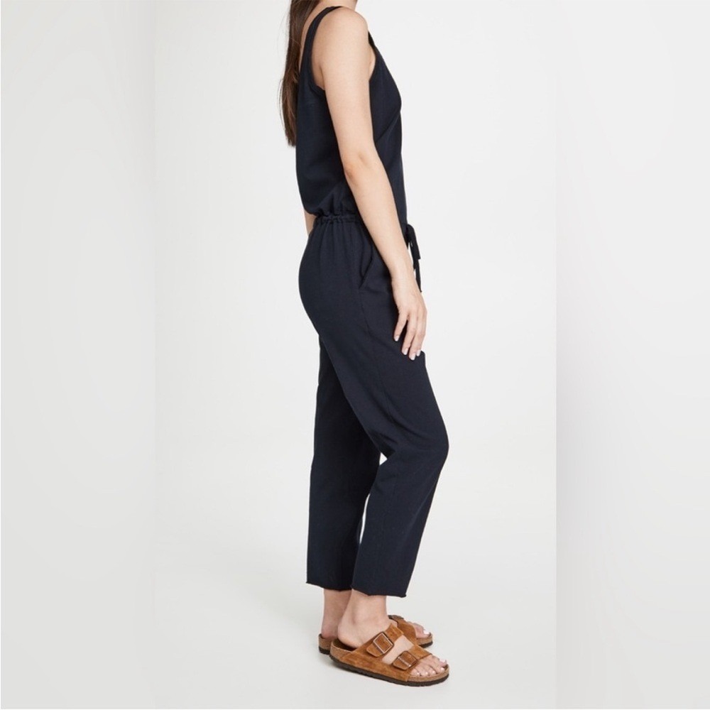 Frank & Eileen Cotton Jersey Tank Jumpsuit in Black Size Large - Picture 3 of 10
